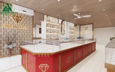 TOP 5 mẫu thiết kế cửa hàng vàng bạc trang sức cao cấp ấn tượng nhất